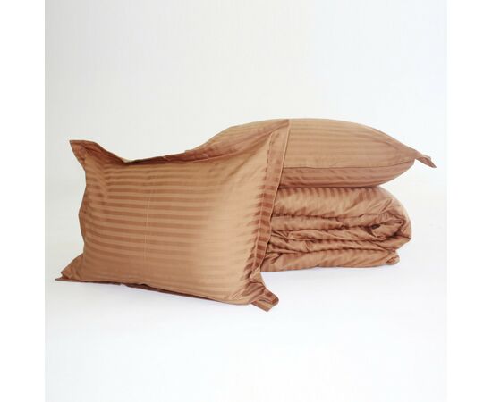 Постельное белье MirSon Satin Stripe 30-0005Brown 160х220 Семейный (2200005249079), изображение 8