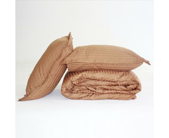 Постельное белье MirSon Satin Stripe 30-0005Brown 160х220 Семейный (2200005249079), изображение 9