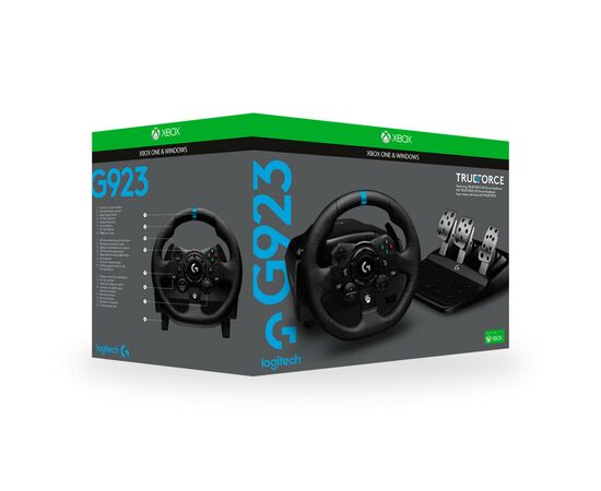 Руль Logitech G923 Racing Wheel and Pedals for Xbox One and PC Black (941-000158), изображение 12 Руль Logitech G923 Racing Wheel and Pedals for Xbox One and PC Black (941-000158), изображение 12