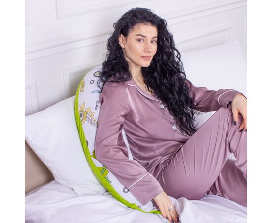 Подушка MirSon для беременных и кормления №8331 Print Line 17-0576 Dinosaur robot Бязь 30х170х20 см (2200006200567), изображение 6 Подушка MirSon для беременных и кормления №8331 Print Line 17-0576 Dinosaur robot Бязь 30х170х20 см (2200006200567), изображение 6