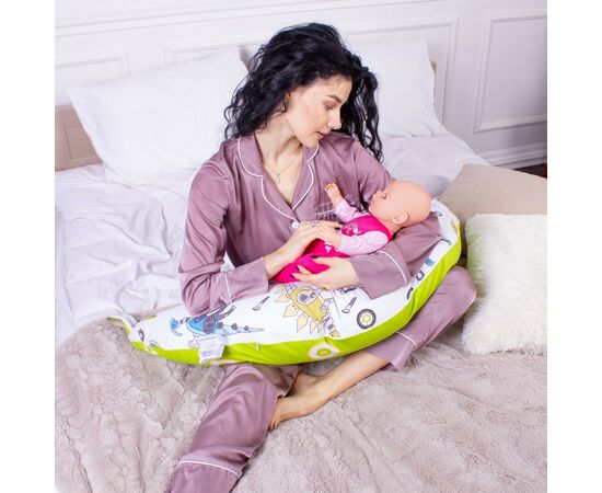 Подушка MirSon для беременных и кормления №8331 Print Line 17-0576 Dinosaur robot Бязь 30х170х20 см (2200006200567), изображение 7 Подушка MirSon для беременных и кормления №8331 Print Line 17-0576 Dinosaur robot Бязь 30х170х20 см (2200006200567), изображение 7