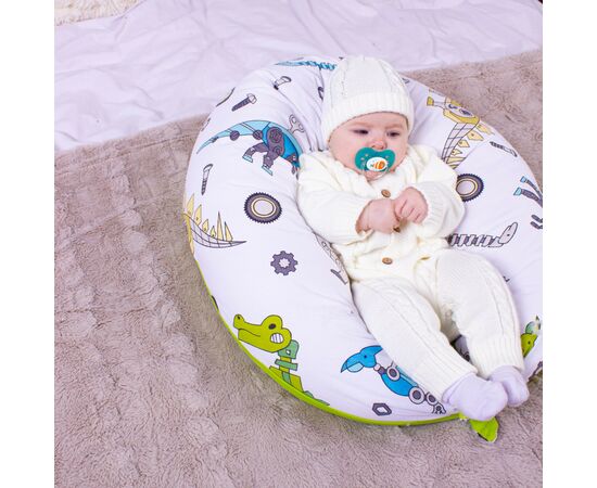 Подушка MirSon для беременных и кормления №8331 Print Line 17-0576 Dinosaur robot Бязь 30х170х20 см (2200006200567), изображение 9 Подушка MirSon для беременных и кормления №8331 Print Line 17-0576 Dinosaur robot Бязь 30х170х20 см (2200006200567), изображение 9