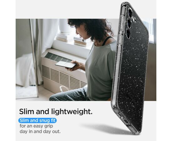 Чехол для моб. телефона Spigen Samsung Galaxy S23 Liquid Crystal Glitter, Crystal Quartz (ACS05710), изображение 4 Чехол для моб. телефона Spigen Samsung Galaxy S23 Liquid Crystal Glitter, Crystal Quartz (ACS05710), изображение 4