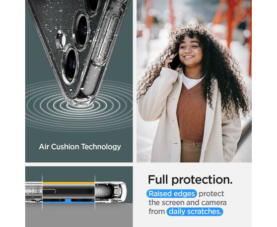 Чехол для моб. телефона Spigen Samsung Galaxy S23 Liquid Crystal Glitter, Crystal Quartz (ACS05710), изображение 5 Чехол для моб. телефона Spigen Samsung Galaxy S23 Liquid Crystal Glitter, Crystal Quartz (ACS05710), изображение 5