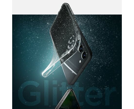 Чехол для моб. телефона Spigen Samsung Galaxy S23 Liquid Crystal Glitter, Crystal Quartz (ACS05710), изображение 7 Чехол для моб. телефона Spigen Samsung Galaxy S23 Liquid Crystal Glitter, Crystal Quartz (ACS05710), изображение 7