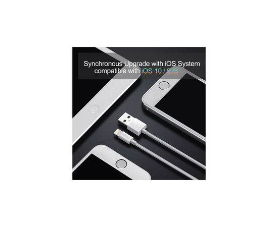 Дата кабель USB 2.0 AM to Lightning 1.8m 2.1A MFI White Choetech (IP0027-WH), изображение 8 Дата кабель USB 2.0 AM to Lightning 1.8m 2.1A MFI White Choetech (IP0027-WH), изображение 8