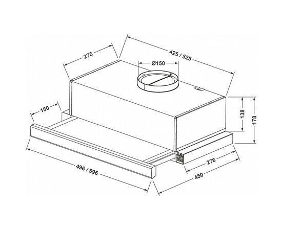 Вытяжка кухонная Jantar TLT 650 LED 60 BL, изображение 11 Вытяжка кухонная Jantar TLT 650 LED 60 BL, изображение 11