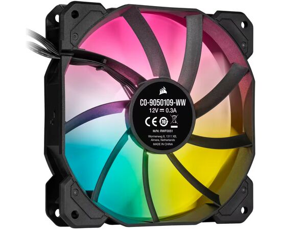 Кулер для корпуса Corsair SP120 RGB ELITE (CO-9050109-WW), изображение 3 Кулер для корпуса Corsair SP120 RGB ELITE (CO-9050109-WW), изображение 3