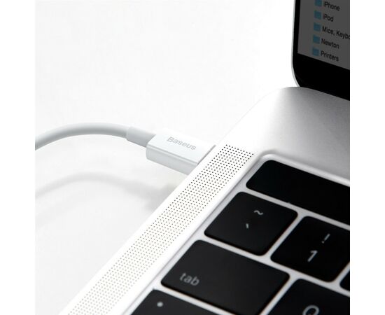 Дата кабель USB-C to Lightning 1.0m 20W Superior Series White Baseus (CATLYS-A02), изображение 8 Дата кабель USB-C to Lightning 1.0m 20W Superior Series White Baseus (CATLYS-A02), изображение 8