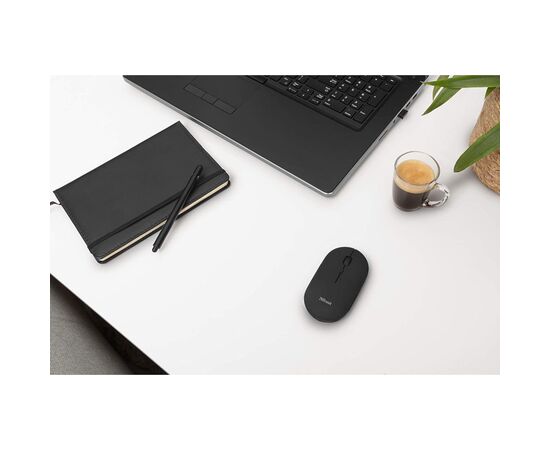 Мышка Trust Puck Wireless/Bluetooth Silent Black (24059), зображення 2 Мышка Trust Puck Wireless/Bluetooth Silent Black (24059), зображення 2