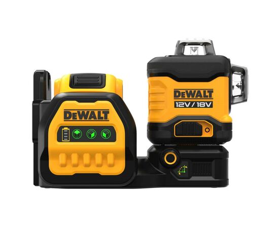 Лазерный нивелир DeWALT линейный 10.8/12/18В XR Li-Ion, зеленый луч, 1x2Ah 18V, TSTAK (DCE089D1G18), изображение 2 Лазерный нивелир DeWALT линейный 10.8/12/18В XR Li-Ion, зеленый луч, 1x2Ah 18V, TSTAK (DCE089D1G18), изображение 2