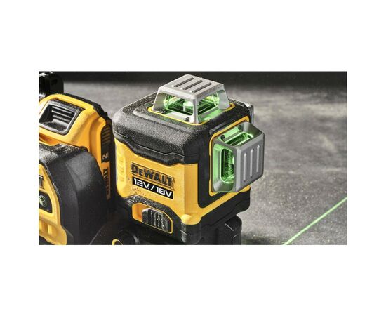 Лазерный нивелир DeWALT линейный 10.8/12/18В XR Li-Ion, зеленый луч, 1x2Ah 18V, TSTAK (DCE089D1G18), изображение 9 Лазерный нивелир DeWALT линейный 10.8/12/18В XR Li-Ion, зеленый луч, 1x2Ah 18V, TSTAK (DCE089D1G18), изображение 9