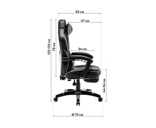 Кресло игровое GT Racer X-2749-1 Gray/Black Suede (X-2749-1 Fabric Gray/Black Suede), изображение 12 Кресло игровое GT Racer X-2749-1 Gray/Black Suede (X-2749-1 Fabric Gray/Black Suede), изображение 12