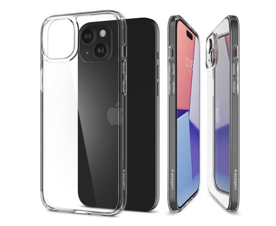 Чехол для мобильного телефона Spigen Apple iPhone 15 Air Skin Hybrid Crystal Clear (ACS06785), изображение 12