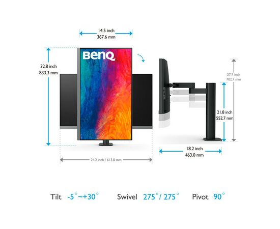 Монитор BenQ PD2706UA, изображение 10 Монитор BenQ PD2706UA, изображение 10