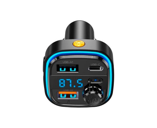 FM модулятор XO BCC08 автомобільний зарядний пристрій MP3/PD/2USB/3,1A Чорни (XO-BCC08), изображение 2 FM модулятор XO BCC08 автомобільний зарядний пристрій MP3/PD/2USB/3,1A Чорни (XO-BCC08), изображение 2