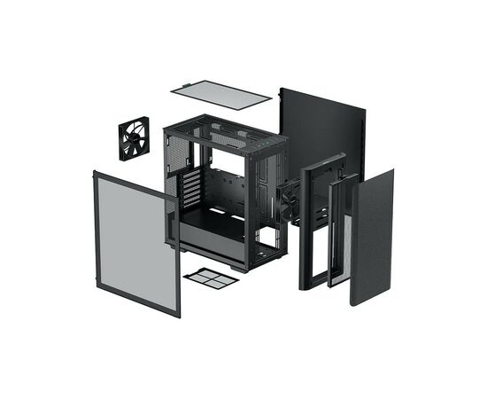 Корпус Deepcool CK500 Black (R-CK500-BKNNE2-G-1), изображение 11 Корпус Deepcool CK500 Black (R-CK500-BKNNE2-G-1), изображение 11