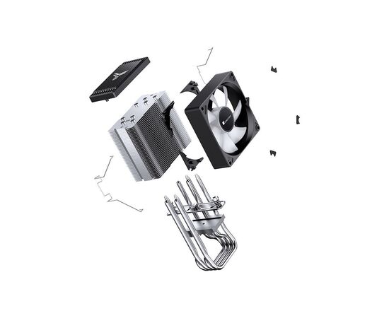 Кулер для процессора JONSBO CR-1400 EVO ARGB Black, изображение 11 Кулер для процессора JONSBO CR-1400 EVO ARGB Black, изображение 11