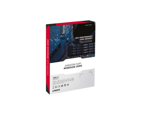 Модуль памяти для компьютера DDR5 24GB 6400 MHz Renegade Silver XMP Kingston Fury (ex.HyperX) (KF564C32RS-24), изображение 8 Модуль памяти для компьютера DDR5 24GB 6400 MHz Renegade Silver XMP Kingston Fury (ex.HyperX) (KF564C32RS-24), изображение 8