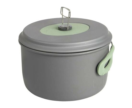 Набор туристической посуды Bo-Camp Explorer XL Hard Anodized 4 предмети Сірий/Зелений (2200249), изображение 3 Набор туристической посуды Bo-Camp Explorer XL Hard Anodized 4 предмети Сірий/Зелений (2200249), изображение 3
