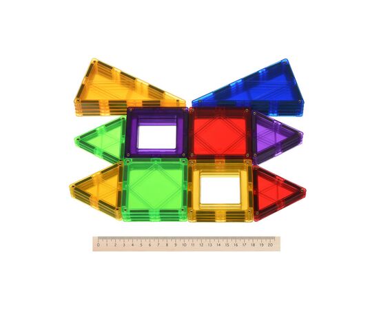 Конструктор Magplayer магнитные плитки 70 эл. (MPL-70), изображение 5 Конструктор Magplayer магнитные плитки 70 эл. (MPL-70), изображение 5