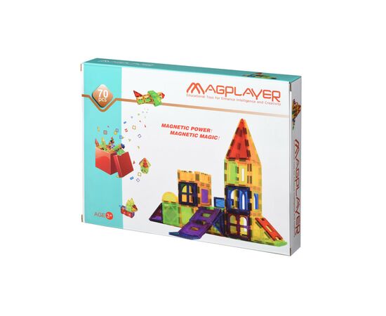 Конструктор Magplayer магнитные плитки 70 эл. (MPL-70)