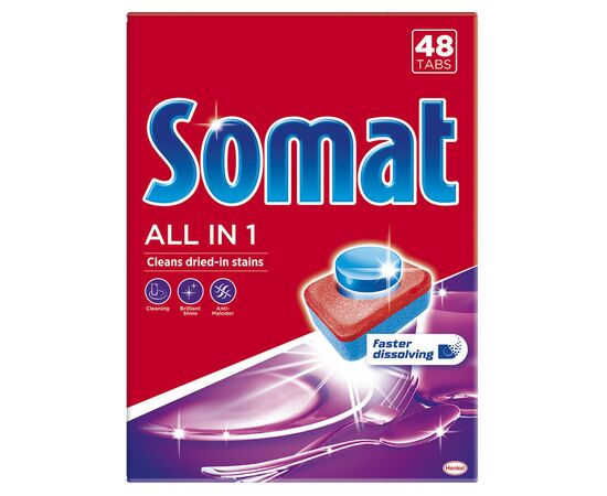 Таблетки для посудомоечных машин Somat All in 1 48 шт (9000101347975)