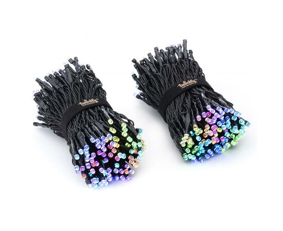 Гирлянда Twinkly Smart LED Strings RGB 400, BT + WiFi, Gen II, IP44 кабель че (TWS400STP-BEU), изображение 2 Гирлянда Twinkly Smart LED Strings RGB 400, BT + WiFi, Gen II, IP44 кабель че (TWS400STP-BEU), изображение 2