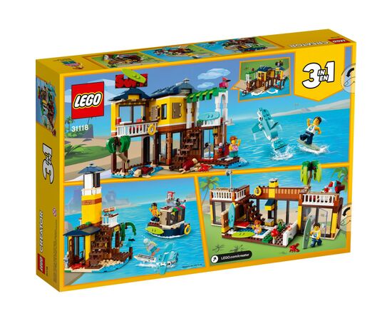 Конструктор LEGO Creator Пляжный домик серферов 564 детали (31118), изображение 12 Конструктор LEGO Creator Пляжный домик серферов 564 детали (31118), изображение 12