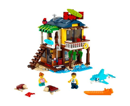 Конструктор LEGO Creator Пляжный домик серферов 564 детали (31118), изображение 2 Конструктор LEGO Creator Пляжный домик серферов 564 детали (31118), изображение 2