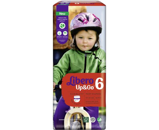 Подгузник Libero UpGo 6 13-20 кг 36 шт (7322541090344), изображение 2 Подгузник Libero UpGo 6 13-20 кг 36 шт (7322541090344), изображение 2
