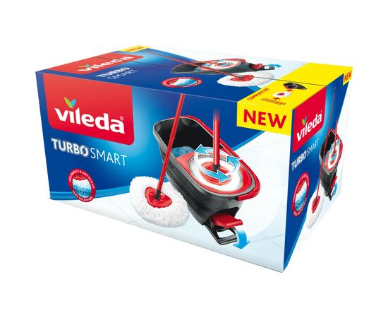 Комплект для уборки Vileda EasyWring & Clean Turbo Smart (4023103208476), изображение 2 Комплект для уборки Vileda EasyWring & Clean Turbo Smart (4023103208476), изображение 2