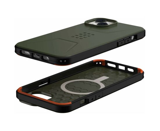 Чехол для моб. телефона Uag Apple iPhone 14 Plus Civilian Magsafe, Olive (114037117272), изображение 10 Чехол для моб. телефона Uag Apple iPhone 14 Plus Civilian Magsafe, Olive (114037117272), изображение 10