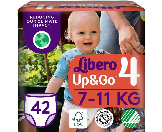 Подгузник Libero Up&Go Размер 4 (7-11 кг) 42 шт (7322541742243)