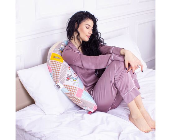 Подушка MirSon для беременных и кормления №8335 Print Line 17-0501 Hello kitty Бязь 30х170х20 см (2200006200604), изображение 7 Подушка MirSon для беременных и кормления №8335 Print Line 17-0501 Hello kitty Бязь 30х170х20 см (2200006200604), изображение 7