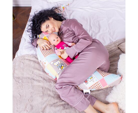 Подушка MirSon для беременных и кормления №8335 Print Line 17-0501 Hello kitty Бязь 30х170х20 см (2200006200604), изображение 9 Подушка MirSon для беременных и кормления №8335 Print Line 17-0501 Hello kitty Бязь 30х170х20 см (2200006200604), изображение 9