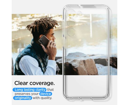 Чехол для моб. телефона Spigen Samsung Galaxy S23 Ultra Hybrid, Crystal Clear (ACS05714), изображение 12 Чехол для моб. телефона Spigen Samsung Galaxy S23 Ultra Hybrid, Crystal Clear (ACS05714), изображение 12