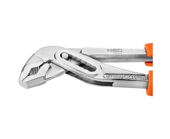 Клещи Neo Tools трубные, переставные, диапазон 10-45 мм, CrV, 250мм (02-401), изображение 8 Клещи Neo Tools трубные, переставные, диапазон 10-45 мм, CrV, 250мм (02-401), изображение 8