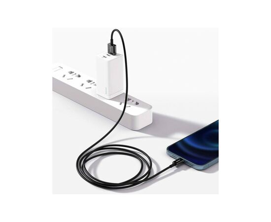 Дата кабель USB 2.0 AM to Lightning 1.0m 2.4A Superior Series Black Baseus (CALYS-A01), изображение 5 Дата кабель USB 2.0 AM to Lightning 1.0m 2.4A Superior Series Black Baseus (CALYS-A01), изображение 5