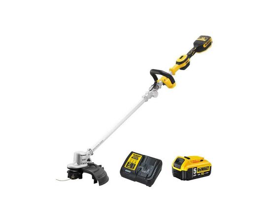 Триммер садовый DeWALT 18 В, 5Ач, леска 2 мм, ширина кошения 36 см (DCMST561P1), изображение 4 Триммер садовый DeWALT 18 В, 5Ач, леска 2 мм, ширина кошения 36 см (DCMST561P1), изображение 4