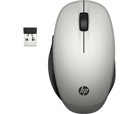 Мишка HP Dual Mode Bluetooth/Wireless Silver (6CR72AA), зображення 5 Мишка HP Dual Mode Bluetooth/Wireless Silver (6CR72AA), зображення 5