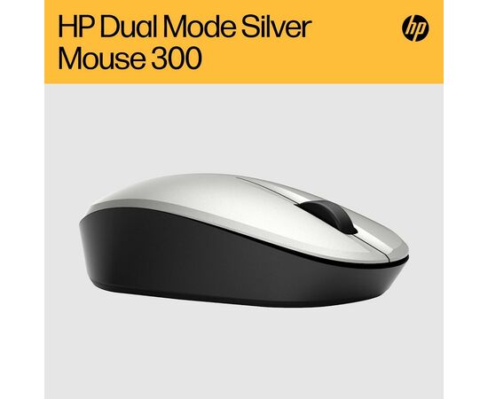 Мишка HP Dual Mode Bluetooth/Wireless Silver (6CR72AA), зображення 6 Мишка HP Dual Mode Bluetooth/Wireless Silver (6CR72AA), зображення 6