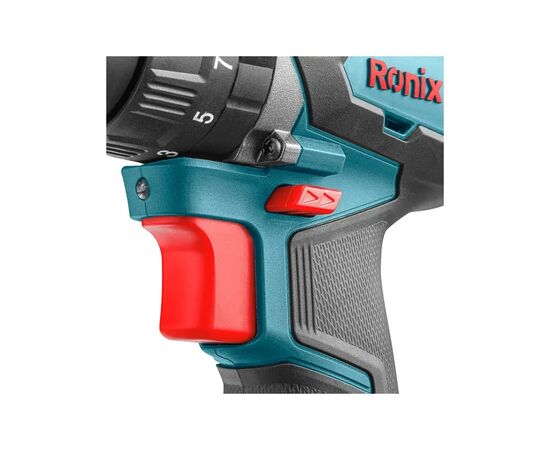 Шуруповерт Ronix ударный аккумуляторный 20В, 2Ah х 2 (8900K), изображение 7 Шуруповерт Ronix ударный аккумуляторный 20В, 2Ah х 2 (8900K), изображение 7