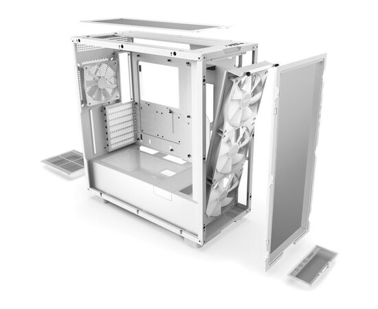 Корпус NZXT H7 Flow RGB 2023 Edition (CM-H71FW-R1), изображение 9