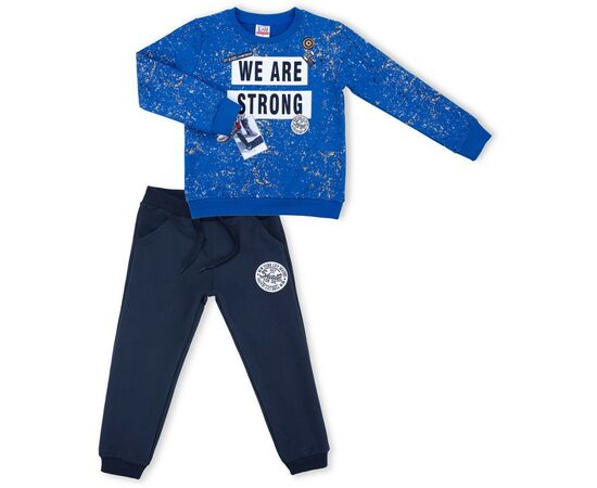 Набір дитячого одягу Breeze "We are strong" (9629-128B-blue)