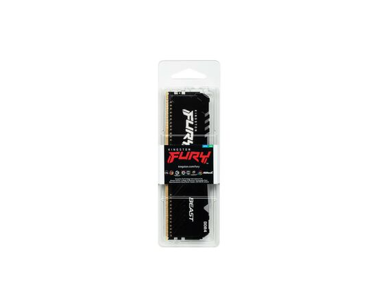 Модуль памяти для компьютера DDR4 32GB 3200 MHz Fury Beast RGB Kingston Fury (ex.HyperX) (KF432C16BBA/32), изображение 5 Модуль памяти для компьютера DDR4 32GB 3200 MHz Fury Beast RGB Kingston Fury (ex.HyperX) (KF432C16BBA/32), изображение 5