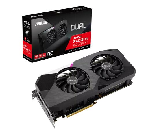 Відеокарта ASUS Radeon RX 6750 XT 12Gb DUAL OC (DUAL-RX6750XT-O12G)
