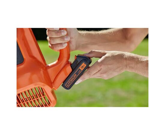 Воздуходувка Black&Decker аккумуляторная, 18 В, 2 Ач (BCBL200L), изображение 10 Воздуходувка Black&Decker аккумуляторная, 18 В, 2 Ач (BCBL200L), изображение 10