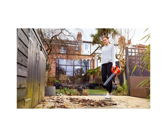 Воздуходувка Black&Decker аккумуляторная, 18 В, 2 Ач (BCBL200L), изображение 9 Воздуходувка Black&Decker аккумуляторная, 18 В, 2 Ач (BCBL200L), изображение 9
