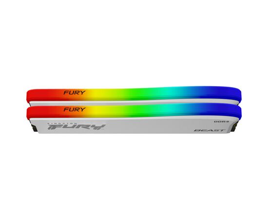Модуль памяти для компьютера DDR4 32GB (2x16GB) 3600 MHz Beast White RGB SE Kingston Fury (ex.HyperX) (KF436C18BWAK2/32), изображение 4 Модуль памяти для компьютера DDR4 32GB (2x16GB) 3600 MHz Beast White RGB SE Kingston Fury (ex.HyperX) (KF436C18BWAK2/32), изображение 4
